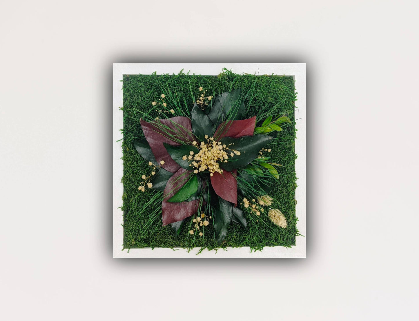 Floral Symphony Moss Wall Frame