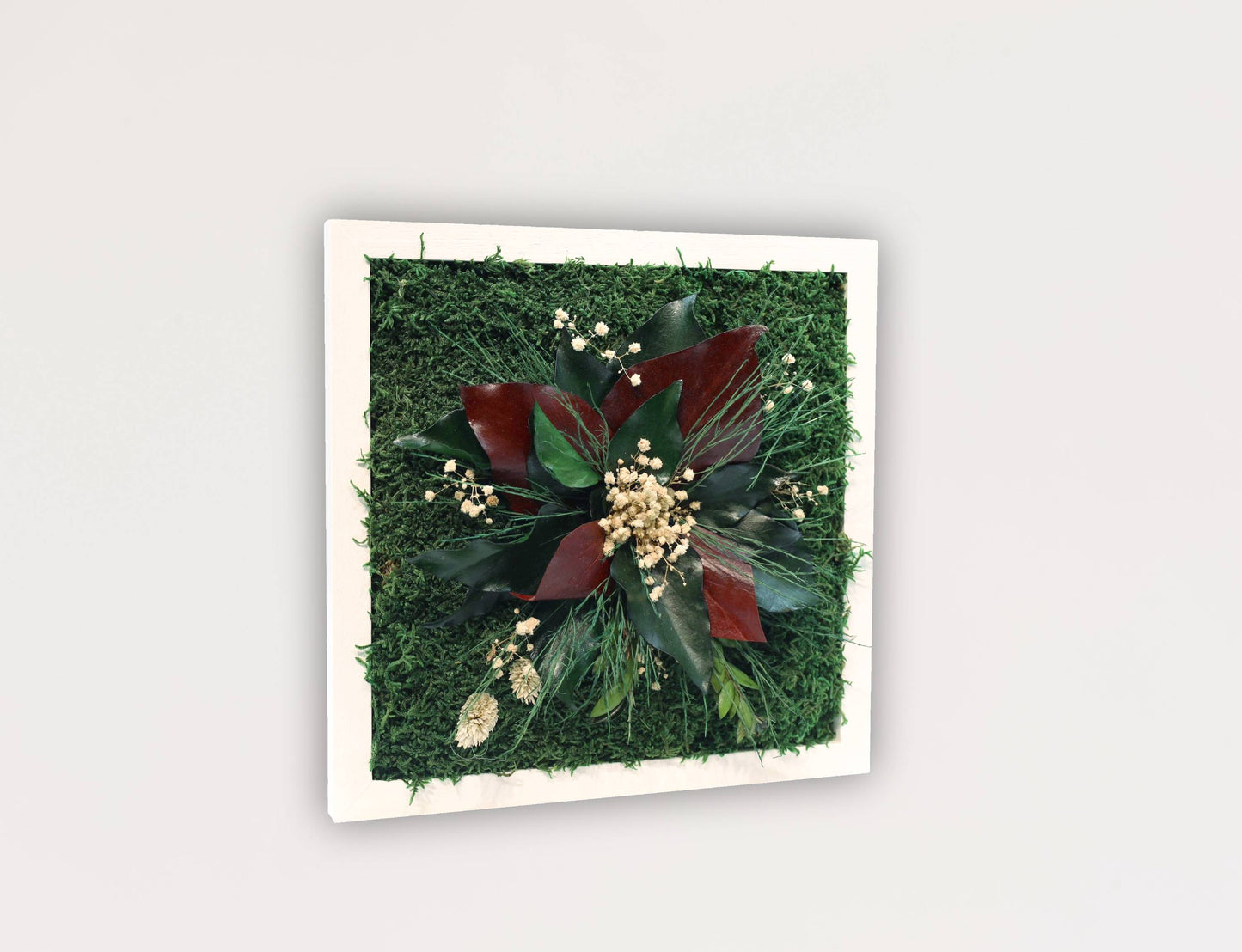 Floral Symphony Moss Wall Frame