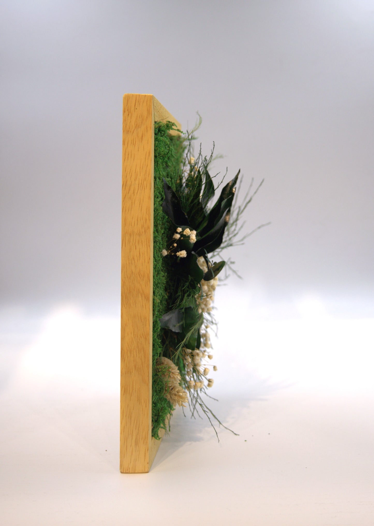 Floral Symphony Moss Wall Frame