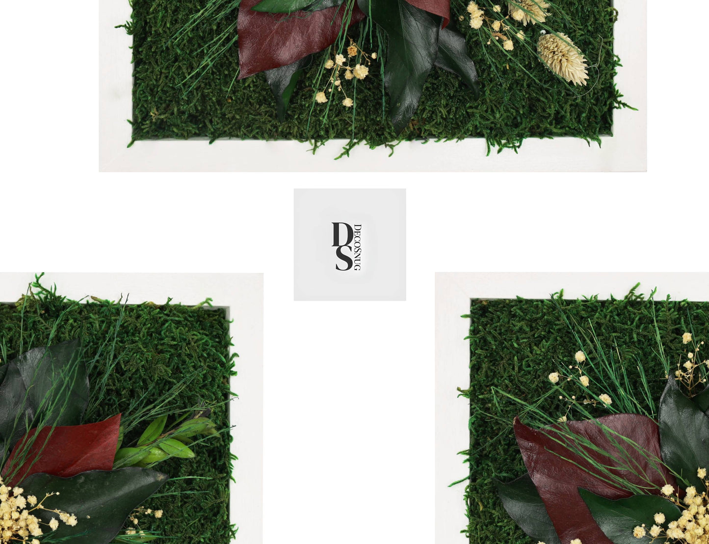 Floral Symphony Moss Wall Frame