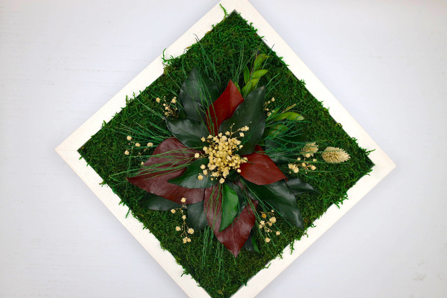 Floral Symphony Moss Wall Frame